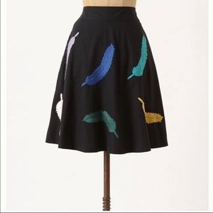 ANTHRO GIRLS FROM SAVOY Feather Skirt Size 8